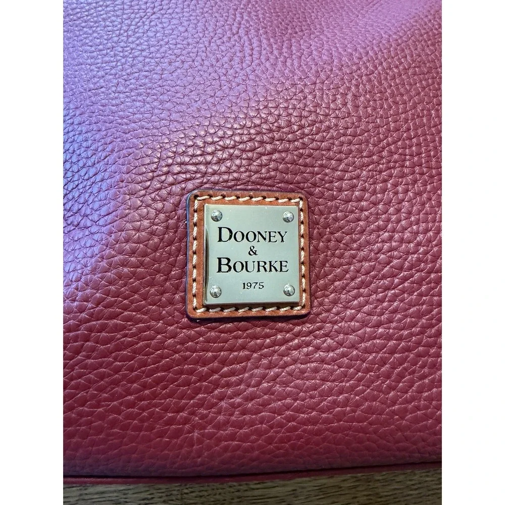 Dooney & Bourke Pebble Grain Paige Sac Shoulder Bag Wine Bordeaux‎ NWOT